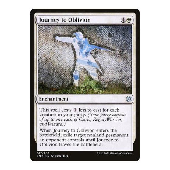 Journey to Oblivion (ZNR) #17 Uncommon (Lightly Played) Zendikar Rising Magic: The Gathering: 2020