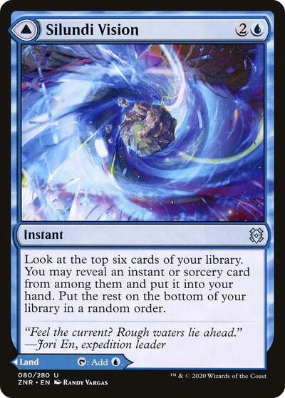 Silundi Vision (ZNR) #80 Uncommon (Lightly Played) Zendikar Rising Magic: The Gathering: 2020