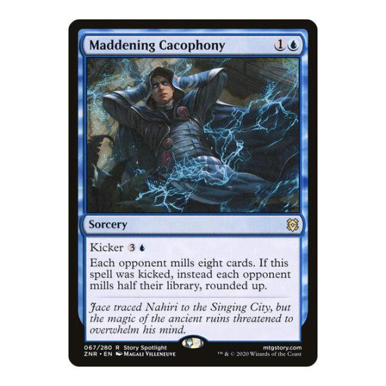 Maddening Cacophony (ZNR) #67 Rare (Lightly Played) Zendikar Rising Magic: The Gathering: 2020