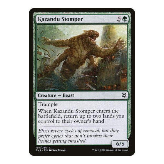 Kazandu Stomper (ZNR) #191 Common Zendikar Rising Magic: The Gathering: 2020