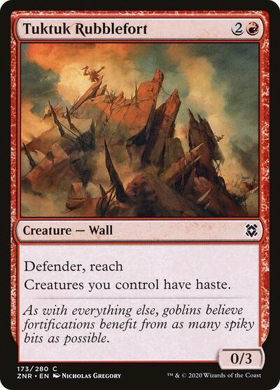 Tuktuk Rubblefort (ZNR) #173 Common (Lightly Played) Zendikar Rising Magic: The Gathering: 2020