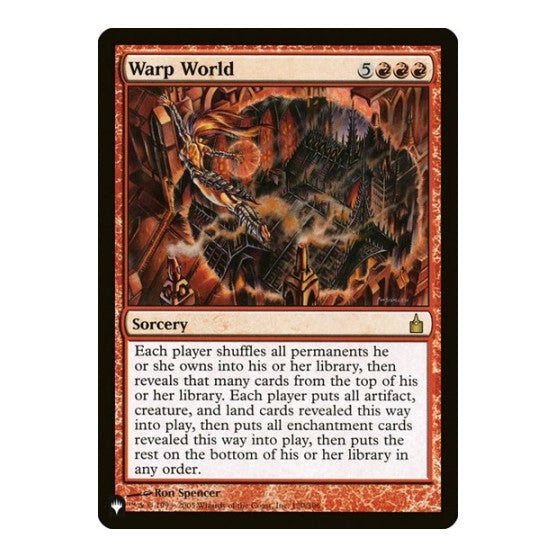 Warp World (LIST) #150/306 Rare (Lightly Played) The List Reprints Magic: The Gathering: 2026