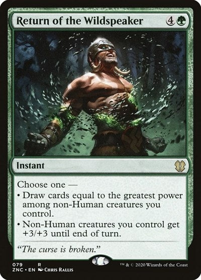 Return of the Wildspeaker (ZNC) #79 Rare Commander: Zendikar Rising Magic: The Gathering: 2020