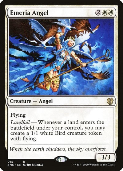 Emeria Angel (ZNC) #15 Rare (Lightly Played) Commander: Zendikar Rising Magic: The Gathering: 2020