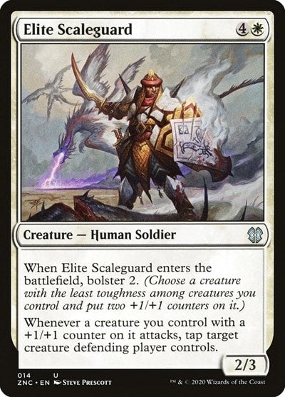 Elite Scaleguard (ZNC) #14 Uncommon (Lightly Played) Commander: Zendikar Rising Magic: The Gathering: 2020