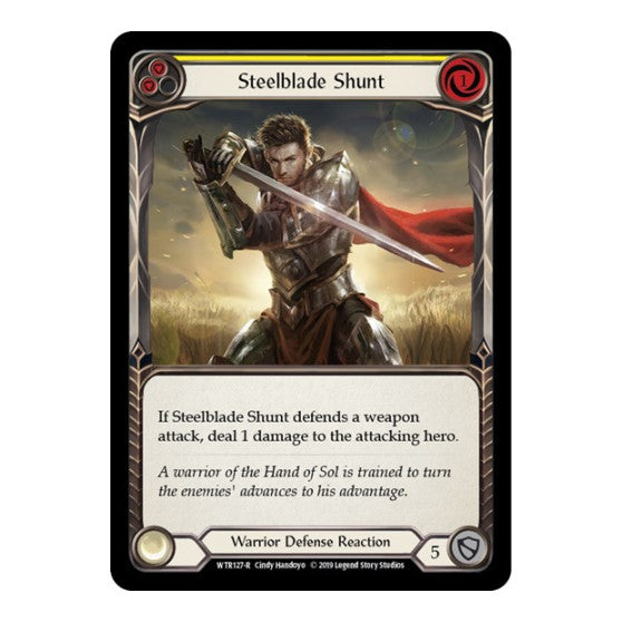 Steelblade Shunt (Yellow) (WTR) #WTR127 Rare (Unlimited Edition Normal Lightly Played) Welcome to Rathe Flesh and Blood TCG: 2019