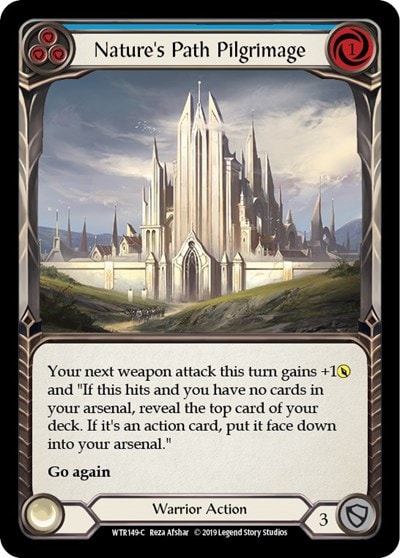 Natures Path Pilgrimage Blue (WTR) #WTR149 Common Welcome to Rathe Flesh and Blood TCG: 2019