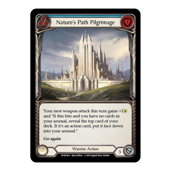 Nature's Path Pilgrimage (Blue) (WTR) #WTR149 Common Welcome to Rathe Flesh and Blood TCG: 2019