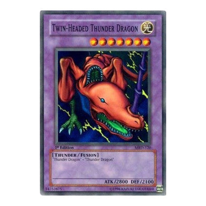 Twin-Headed Thunder Dragon (MRD) #MRD-120 Super Rare (Unlimited Damaged) Metal Raiders YuGiOh: 2004