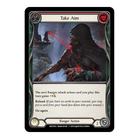 Take Aim (Red) (ARC) #ARC054 Rare (Unlimited Edition Normal Lightly Played) Arcane Rising Flesh and Blood TCG: 2020
