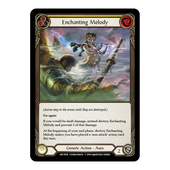 Enchanting Melody (Yellow) (ARC) #ARC168 Rare (Unlimited Edition Normal Lightly Played) Arcane Rising Flesh and Blood TCG: 2020