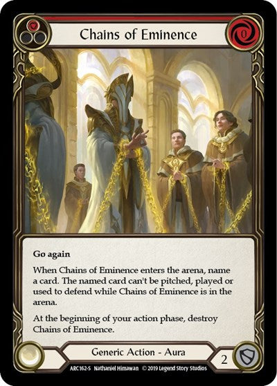 Chains of Eminence (ARC) #ARC162 Super Rare Arcane Rising Flesh and Blood TCG: 2020