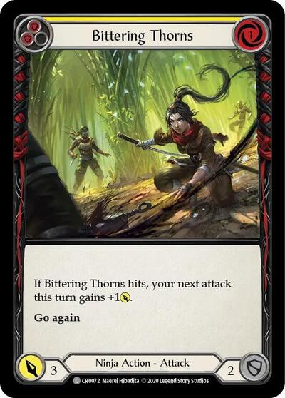 Bittering Thorns (CRU) #CRU072 Common (Unlimited Edition Normal Lightly Played) Crucible of War Flesh and Blood TCG: 2020