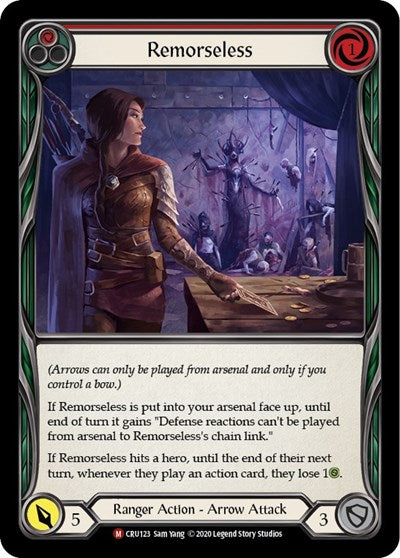 Remorseless (CRU) #CRU123 Majestic Crucible of War Flesh and Blood TCG: 2020