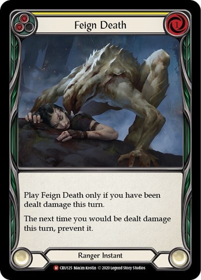 Feign Death (CRU) #CRU125 Majestic (Unlimited Edition Normal Lightly Played) Crucible of War Flesh and Blood TCG: 2020