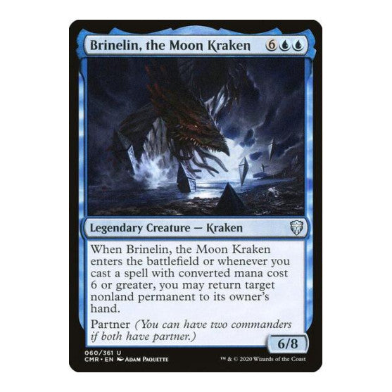 Brinelin, the Moon Kraken (CMR) #60 Uncommon (Lightly Played) Commander Legends Magic: The Gathering: 2020