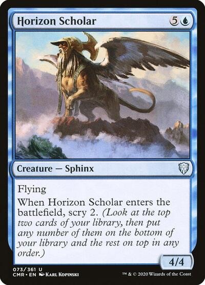 Horizon Scholar (CMR) #73 Uncommon (Lightly Played) Commander Legends Magic: The Gathering: 2020