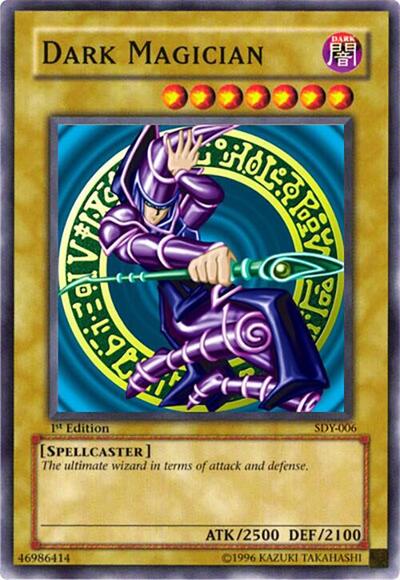 Dark Magician (SDY) #SDY-006 Ultra Rare (1st Edition Damaged) Starter Deck: Yugi YuGiOh: 2002