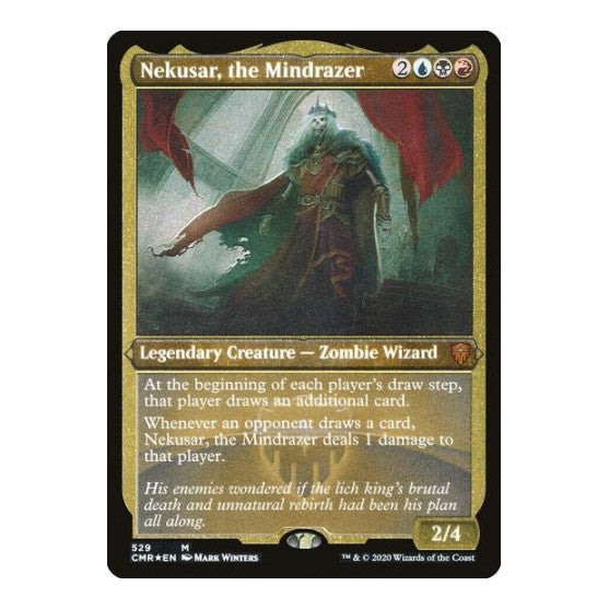 Nekusar the Mindrazer Foil Etched (CMR) #529 Mythic Rare (Foil Lightly Played) Commander Legends Magic: The Gathering: 2020