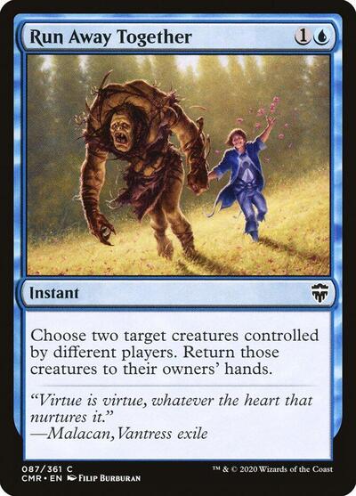 Run Away Together (CMR) #87 Common (Lightly Played) Commander Legends Magic: The Gathering: 2020
