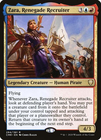 Zara Renegade Recruiter (CMR) #294 Rare (Near Mint) Commander Legends Magic: The Gathering: 2020