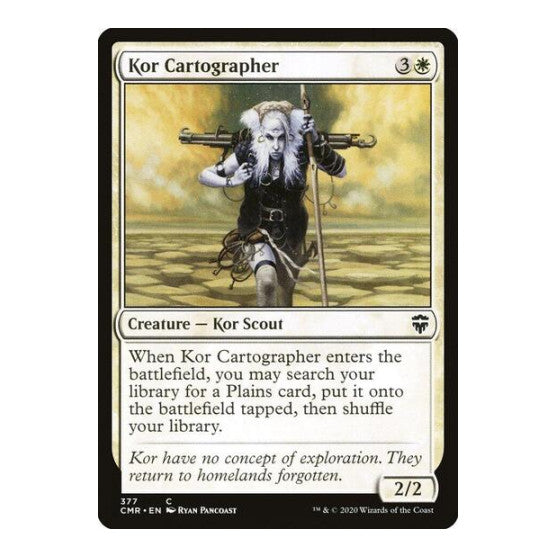 Kor Cartographer (377) (CMR) #377 Common (Lightly Played) Commander Legends Magic: The Gathering: 2020
