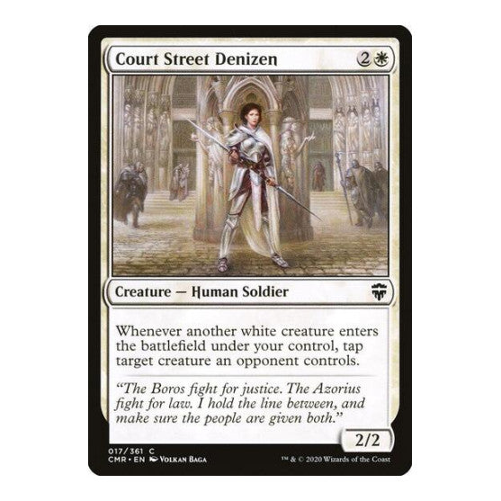 Court Street Denizen (CMR) #17 Common (Lightly Played) Commander Legends Magic: The Gathering: 2020