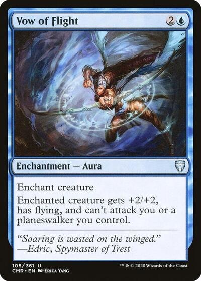 Vow of Flight (CMR) #105 Uncommon (Lightly Played) Commander Legends Magic: The Gathering: 2020