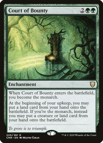 Court of Bounty (CMR) #220 Rare Commander Legends Magic: The Gathering: 2020