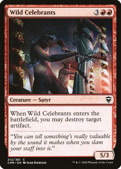 Wild Celebrants (CMR) #212 Common (Lightly Played) Commander Legends Magic: The Gathering: 2020