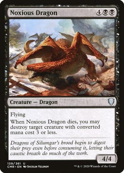 Noxious Dragon (CMR) #139 Uncommon (Lightly Played) Commander Legends Magic: The Gathering: 2020