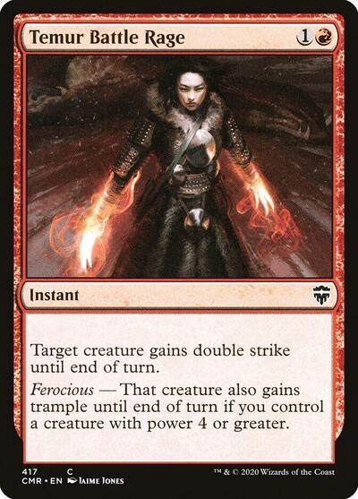 Temur Battle Rage (CMR) #417 Common (Lightly Played) Commander Legends Magic: The Gathering: 2020