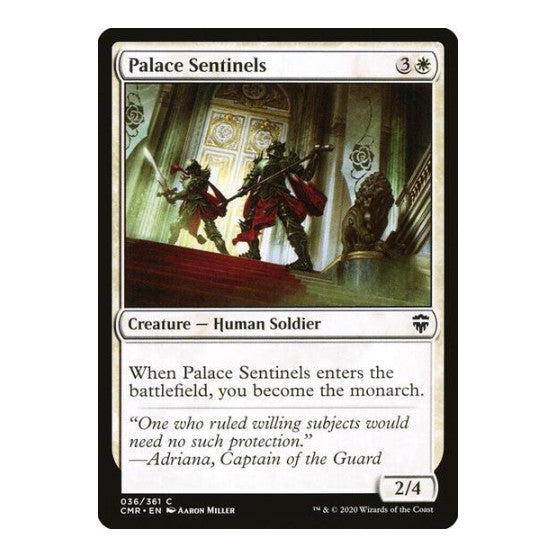 Palace Sentinels (CMR) #36 Common (Lightly Played) Commander Legends Magic: The Gathering: 2020