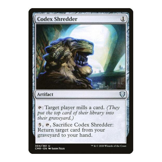 Codex Shredder (CMR) #304 Uncommon (Lightly Played) Commander Legends Magic: The Gathering: 2020