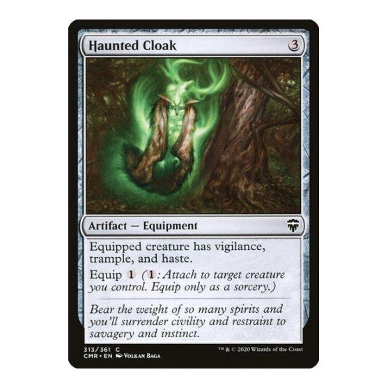 Haunted Cloak 313 (CMR) #313 Common (Lightly Played) Commander Legends Magic: The Gathering: 2020