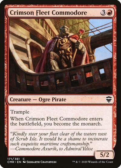 Crimson Fleet Commodore (CMR) #171 Common (Lightly Played) Commander Legends Magic: The Gathering: 2020