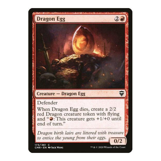 Dragon Egg (CMR) #173 Common (Lightly Played) Commander Legends Magic: The Gathering: 2020