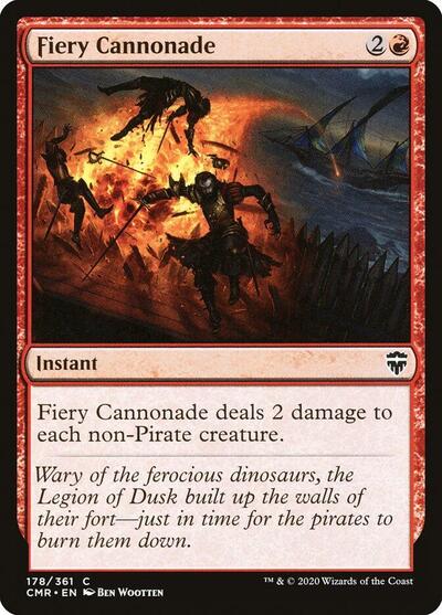 Fiery Cannonade (CMR) #178 Common (Lightly Played) Commander Legends Magic: The Gathering: 2020