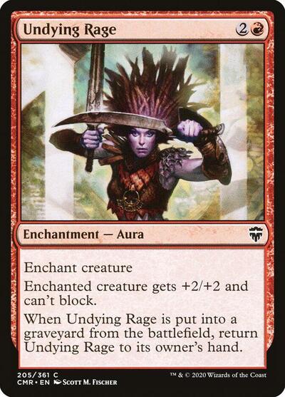 2020 Magic: Commander Legends (CMR) - Undying Rage (#205, Common) (Lightly Played)