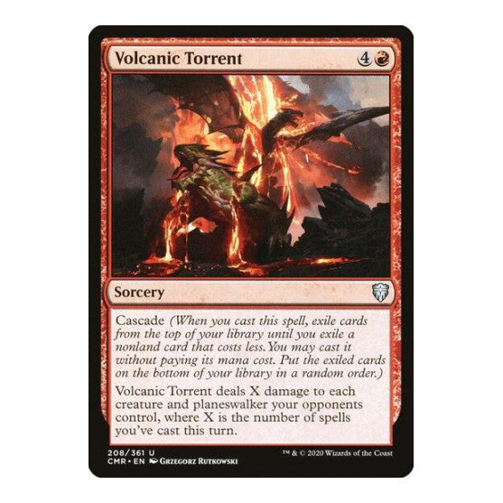Volcanic Torrent (CMR) #208 Uncommon (Lightly Played) Commander Legends Magic: The Gathering: 2020