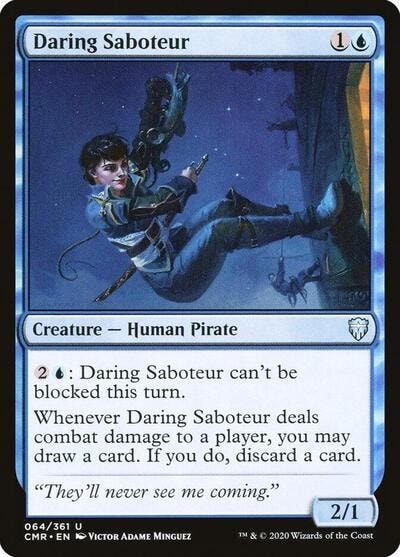 Daring Saboteur (CMR) #64 Uncommon (Lightly Played) Commander Legends Magic: The Gathering: 2020