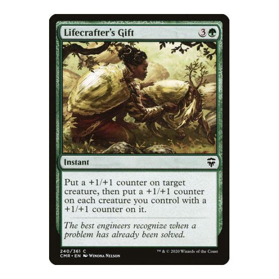 Lifecrafters Gift (CMR) #240 Common (Lightly Played) Commander Legends Magic: The Gathering: 2020