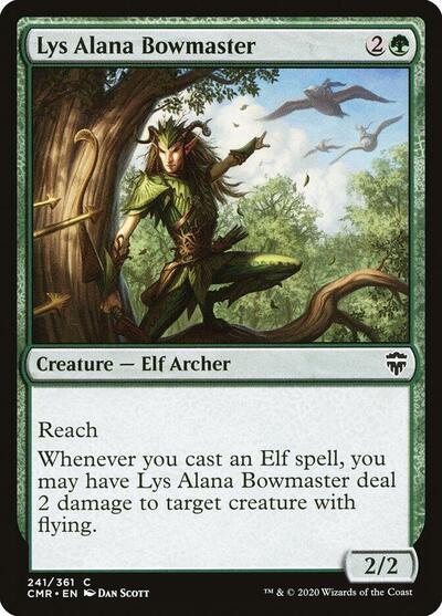 Lys Alana Bowmaster (CMR) #241 Common (Lightly Played) Commander Legends Magic: The Gathering: 2020