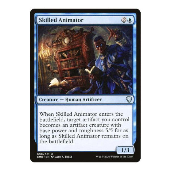 Skilled Animator (CMR) #98 Uncommon (Lightly Played) Commander Legends Magic: The Gathering: 2020