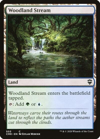 Woodland Stream (CMR) #503 Common (Lightly Played) Commander Legends Magic: The Gathering: 2020