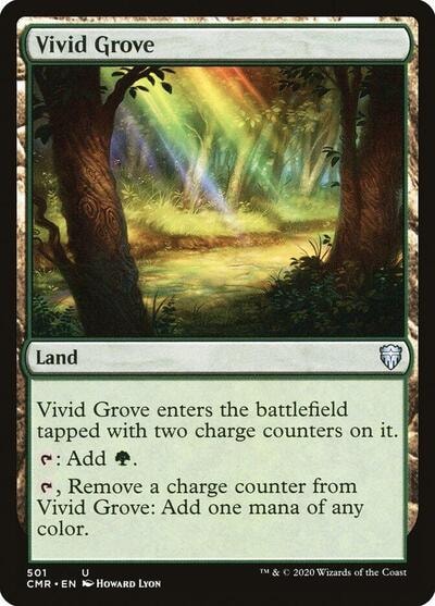 Vivid Grove (CMR) #501 Uncommon Commander Legends Magic: The Gathering: 2020