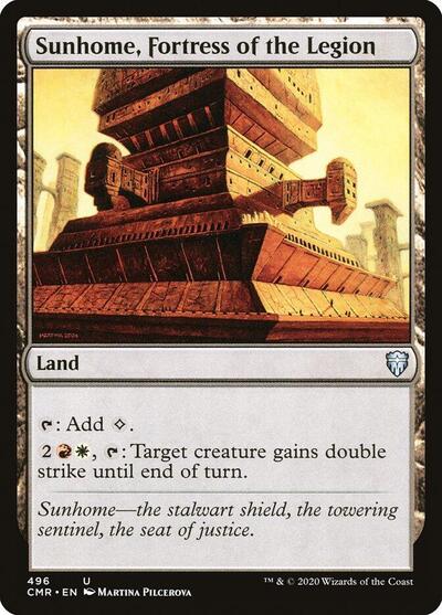 Sunhome Fortress of the Legion (CMR) #496 Uncommon (Lightly Played) Commander Legends Magic: The Gathering: 2020