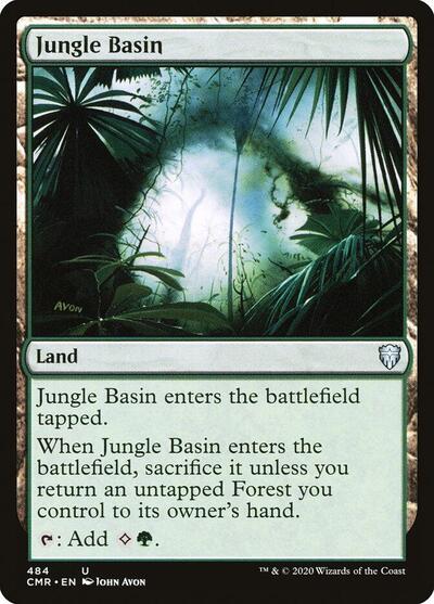 Jungle Basin (CMR) #484 Uncommon (Lightly Played) Commander Legends Magic: The Gathering: 2020