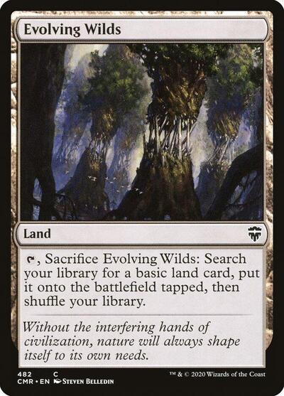 Evolving Wilds (CMR) #482 Common (Lightly Played) Commander Legends Magic: The Gathering: 2020