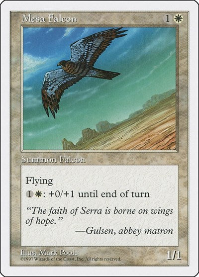 Mesa Falcon (5ED) #46 Common (Moderately Played) Fifth Edition Magic: The Gathering: 1997